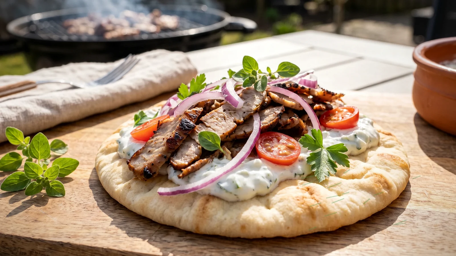 High Protein Chicken Caesar Wrap mit gegrilltem Hähnchen, Romanasalat und Parmesan