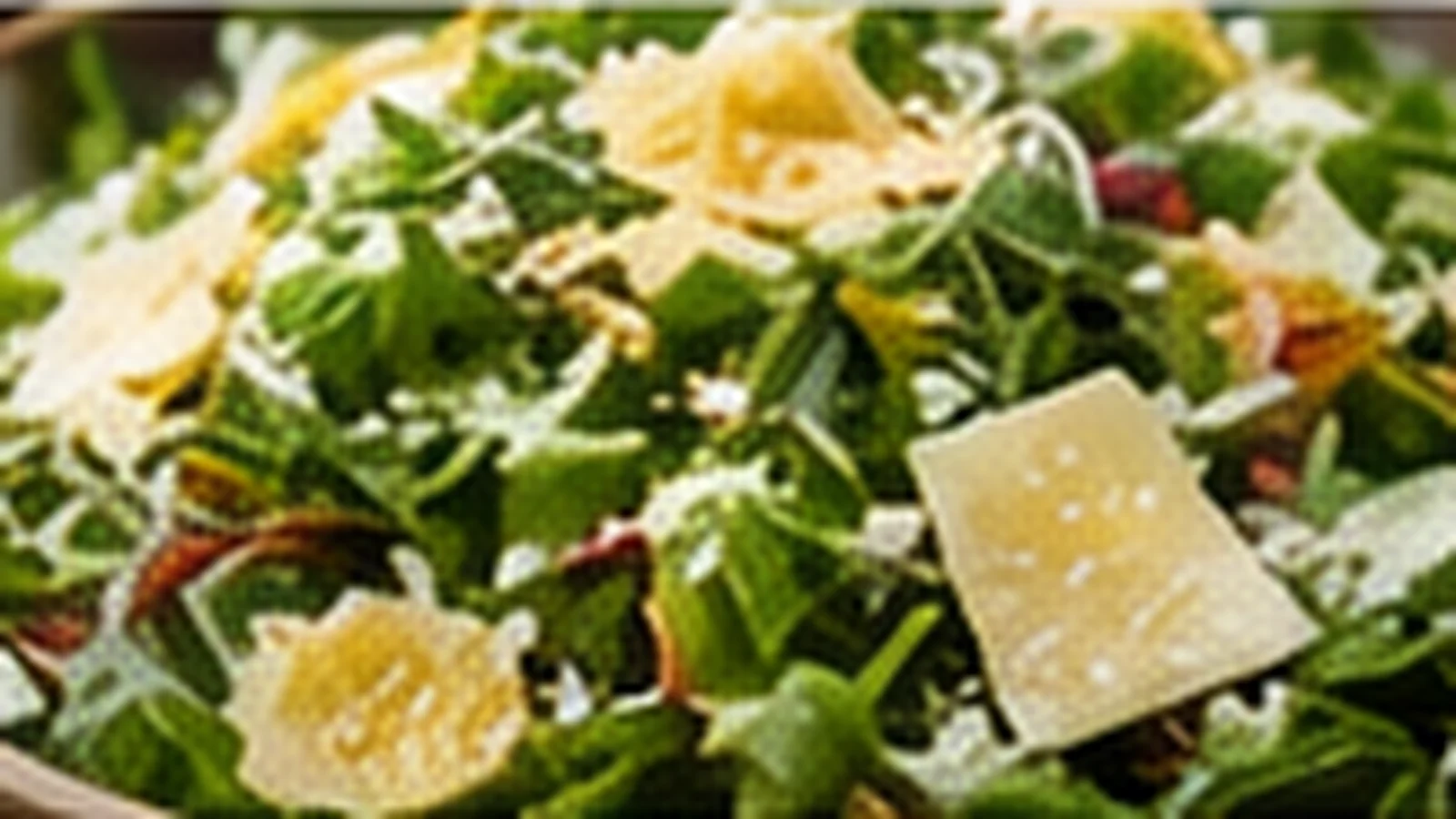 Rucola Parmesan Salat mit Parmesanspänen, Tomaten und leichtem Dressing