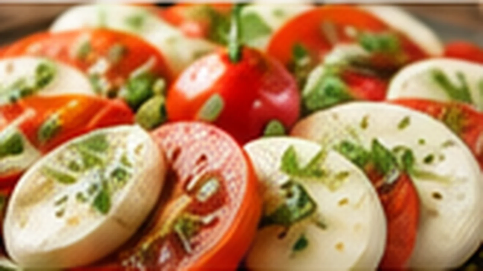 Tomaten Mozzarella Salat mit Basilikum und Balsamico als Grillbeilage